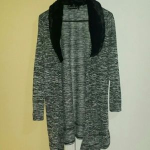 Gray / black cardigan